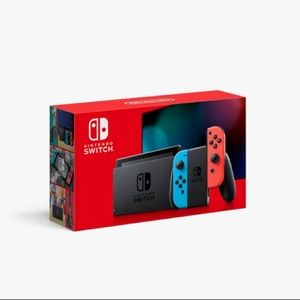 NEW- Nintendo Switch Console Neon Blue and Neon Red Joy-con